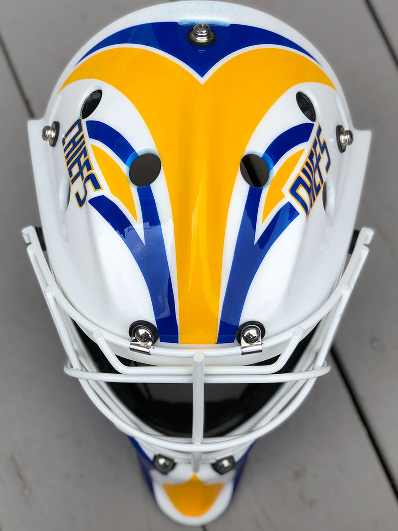 Charlestown Chiefs Fuhr tribute mask top