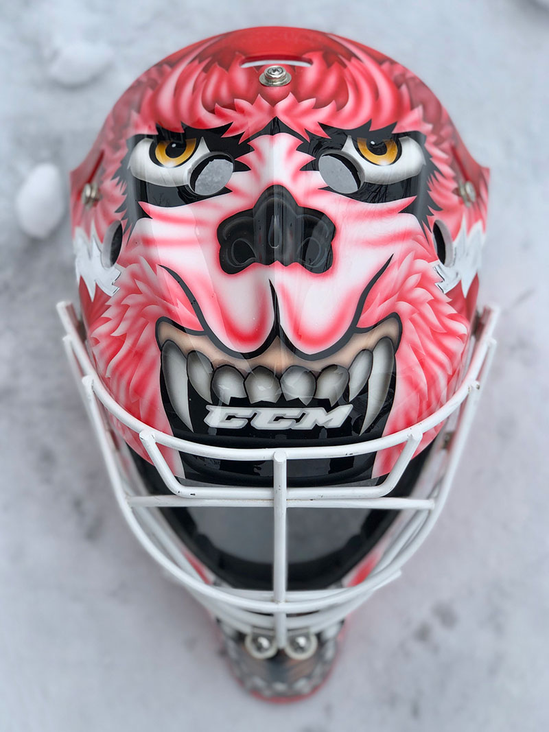 Cujo Red Wings replica mask front