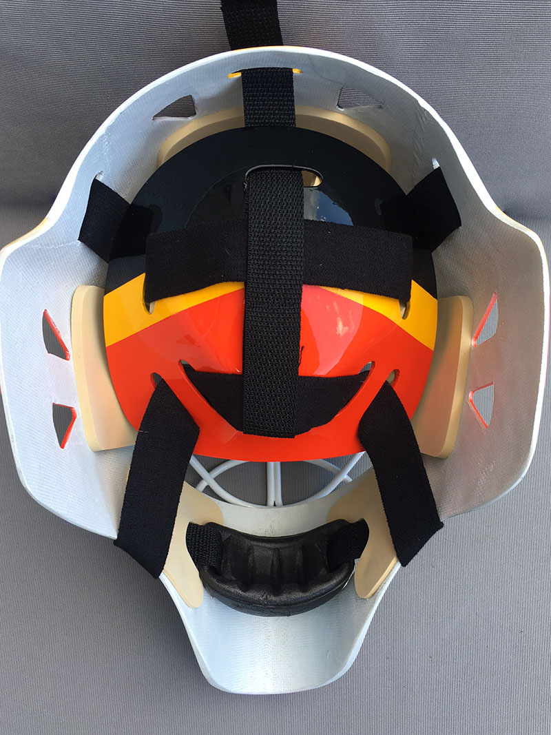 McLean Canucks replica mask backplate