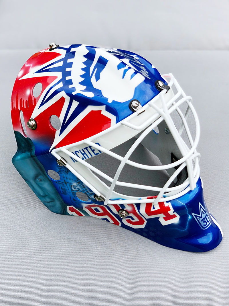 NYR Richter tribute mask right